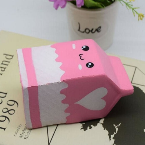Largest Face Milk Box Banana Ball Squishy S