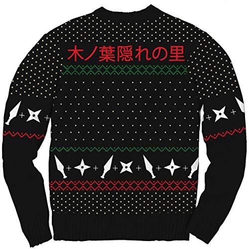 Naruto Shippuden Hidden Leaf Pattern Christmas Sweater